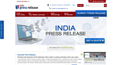 Desktop Screenshot of india-press-release.com