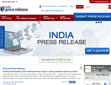 Tablet Screenshot of india-press-release.com